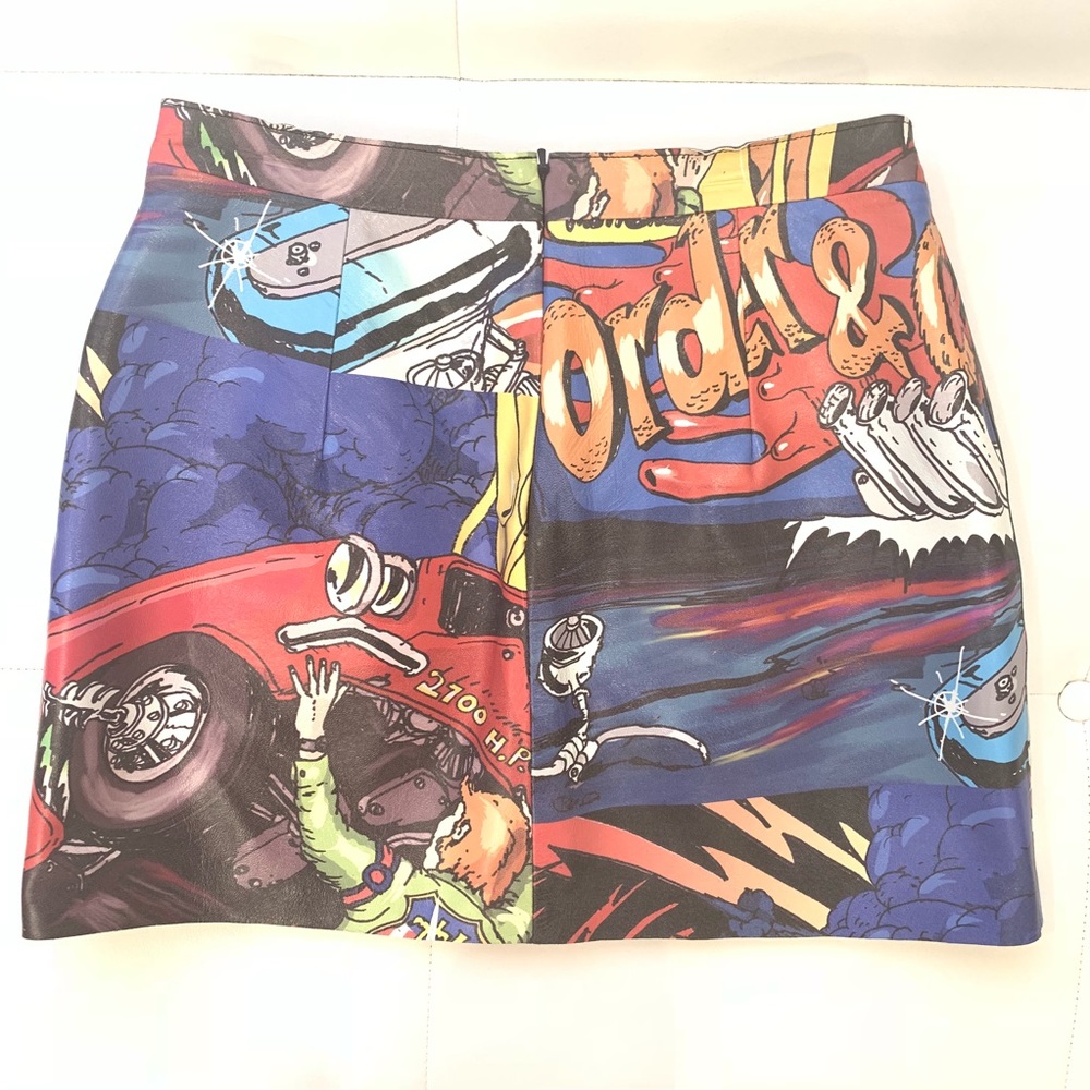 J. W. ANDERSON Leather Mini Skirt Sz 6 - Picture 3 of 4